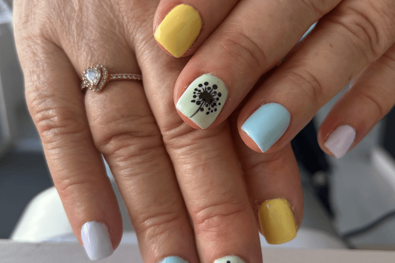 Renfort sur ongle naturel