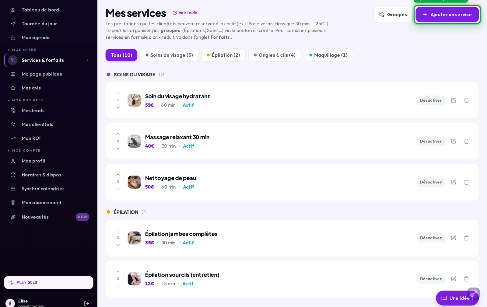 Services Consultation Telephonique étape 1